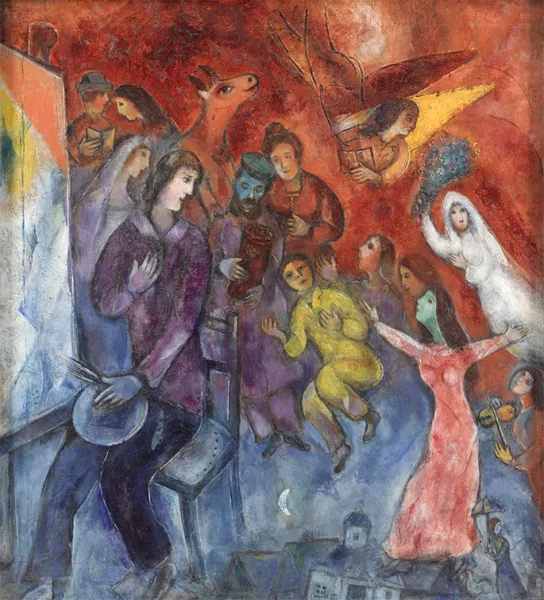 Apparition de la famille de l'artiste