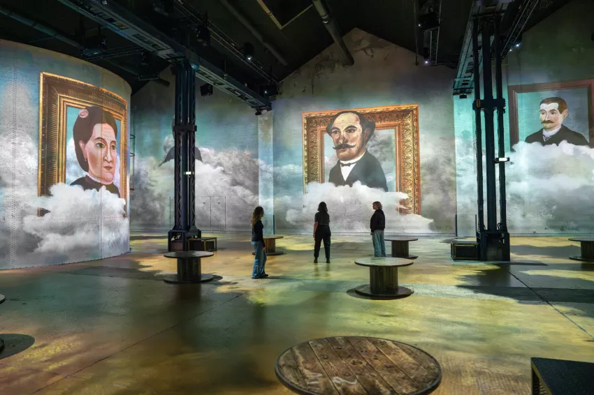 portraits hommes tableaux nuages