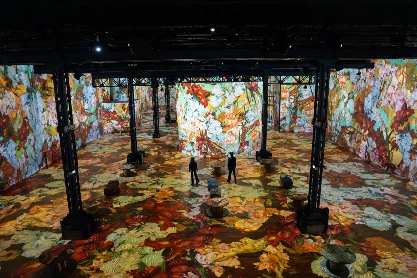 oeuvre vu du haut fleurs