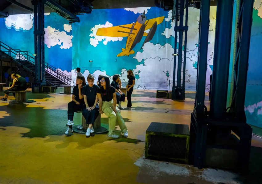 © Culturespaces / C. de la Motte Rouge / © Hergé -Tintinimaginatio - 2023